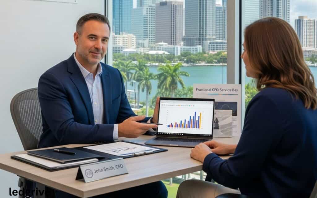 Fractional cfo in office providing services in Tampa